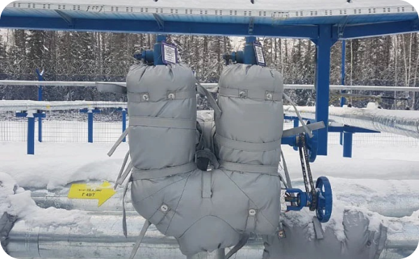 Термочохли Cold для збереження ефективності трубопроводів взимку
